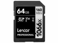 LEXAR SDXC-Card 64GB Professional UHS-I (1066X)