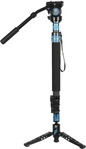 SIRUI P-424FS+VH-10 Multifunction Einbeinstativ Carbon m. Videon. VH-10 (Angebot)