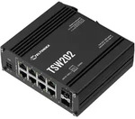 Teltonika TSW202 Managed Switch 10-Port, 8x Gigabit RJ45, 2x Gigabit SFP, 8x PoE+