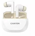 CANYON In-Ear Kopfh&ouml;rer HEXAGON 7 TWS ANC+ENC, White Beige Bluetooth 5.4,