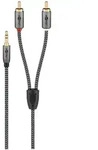 Goobay Plus Audioadapterkabel - 3,5-mm-Klinke zu Stereo-Cinch-Stecker, 2.0 m