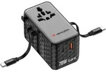 Verbatim Charge 'n' Travel 70W GaN III Universal Travel Adapter with 2 Retractable
