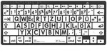 LogicKeyboard Mac Bluetooth Braille-Tastatur mit Gro&szlig;druck-Tasten, Schwarz auf