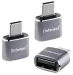 Intenso 3er Pack USB Adapter A480C USB-A Buchse zu USB-C Stecker, Unterst&uuml;tzt USB
