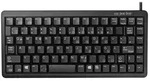 CHERRY Compact-Keyboard G84-4100 kabelgebunden, USB (PS/2 &uuml;ber Adapter), schwarz