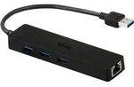 i-tec USB 3.0 Slim HUB 3 Port mit Gigabit Ethernet Adapter