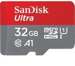 SanDisk 32GB Ultra microSD Speicherkarte (A1) 2020 [+SD-Adapter, Memory Zone App]