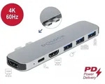 Delock Dockingstation f&uuml;r MacBook Dual HDMI 4K / PD / Hub