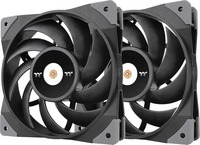 Thermaltake CL-F082-PL12BL-A, Thermaltake ToughFan 12 schwarz 2er Pack