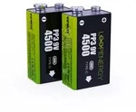 Verico LoopEnergy 2er-Pack 9V Block Akku-Batterien, Wiederaufladbar &uuml;ber USB-C