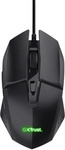 TRUST 25036, Trust Gaming GXT109 FELOX Gaming Maus schwarz Beleuchtete Gaming-Maus