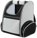 TRIXIE Rucksack Chloe, 39 &times; 43 &times; 27 cm, hellgrau/schwarz