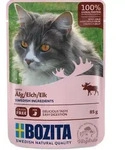 Bozita H&auml;ppchen in Gelee 85 Gramm Katzennassfutter 12 x 85 Gramm mit Elch