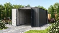 Globel Metallger&auml;tehaus Parker mit Fallschwing&uuml;ren Gr&ouml;&szlig;e 1 Anthrazit
