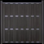 GroJa Fertigzaun Quadratisch 180 x 180 x 3,2 cm Anthrazit Querriegel Anthrazit DB703