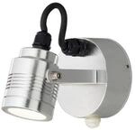 Konstsmide Wandleuchte/Strahler Monza, silber, mit Sensor (7941-310)