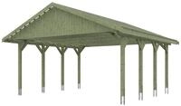 Skan Holz Wallgau - Satteldach Doppelcarport Breite 620 cm Gr. 1 - 620 x 600 cm