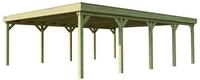Weka Doppelcarport 609 mit Stahlblech-Trapezdachplatten Doppelcarport 609 Gr.2...