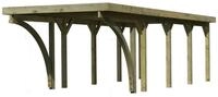 Karibu Carport Einzelcarport Classic Einzel 3 PVC Dach inkl. 2 Rundb&ouml;gen