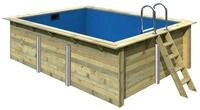 Karibu Rechteck Pool Gr. 2 - 350 x 440 cm - kdi Grundk&ouml;rper inkl. gratis