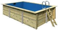 Karibu Rechteck Pool Gr. 3 - 350 x 530 cm - kesseldruckimpr&auml;gniert Sparset mit