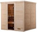Weka Premium Massivholz-Elementsauna Kemi 3 mit Glast&uuml;r - 45 mm Ohne Ofen