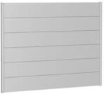 Biohort Wandpaneele f&uuml;r Sichtschutz B 180 x H 135 cm Ohne Acrylglas silber-metallic