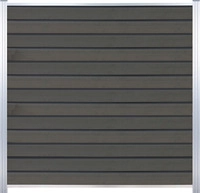 T&J WOLLBACH WPC LamellenSteckzaun-Set Grau