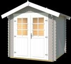 Weka Gartenhaus 209 - 28 mm hellgrau Gartenhaus 209 - 200 x 200 cm (Gr. 1) - 50 %