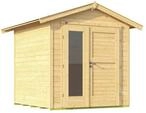 Weka Gartenhaus 224 A inkl. moderner Design-Doppelt&uuml;r - 21 mm naturbelassen