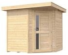 Weka 21 mm Gartenhaus 229 A Eckhaus inkl. moderner Design-Einzelt&uuml;r...