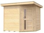 Weka 21 mm Gartenhaus 229 A Eckhaus inkl. moderner Design-Einzelt&uuml;r...