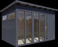 Bertilo Gartenhaus Pentus 3 Office - 19 mm anthrazit
