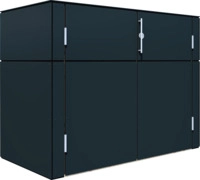 Bertilo HPL Ger&auml;teschrank Terrace - 6 mm anthrazit
