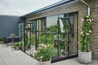 Halls Gew&auml;chshaus Qube Lean-to -3,74 x 1,88 m - 7,1 m&sup2; (Gr. 4), 3 mm