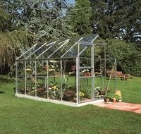 Halls Gew&auml;chshaus Popular - 6.2 m&sup2; Alu mit 3 mm Sicherheitsglas