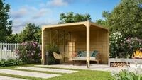 Karibu Pavillon Cubus mit Flachdach