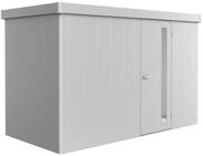Biohort Ger&auml;tehaus Neo 348 x 180 cm (1D) Einzelt&uuml;r silber-metallic