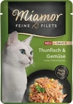 Miamor 2200065054866, Miamor Feine Filets In Sauce Thunfisch&Gem&uuml;se 24x85g Dose,