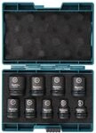 IMPACT BLACK Schlagnuss-Set 9-tlg. 1/2" E-16564
