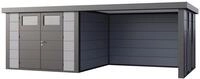 Telluria Metallger&auml;tehaus Classico 3030 mit Lounge Anbau inkl. 2 Fenstern...