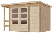 Karibu Multifunktionshaus Pultdach-Gartenhaus inkl. Schleppdach und...
