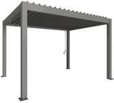 Biohort Pergola B 404,5 x T 312 x H 255 cm (Gr. 4x3) Rahmen: quarzgrau-metallic /