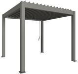 Biohort Pergola B 312 x T 312 x H 255 cm (Gr. 3x3) Rahmen: quarzgrau-metallic /