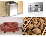 Weka Technikpaket 2 inkl. 9 kW BioAktiv Ofen, Saunasteine, Anschlusskabel und