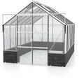 Vitavia Gew&auml;chshaus Cassandra 9900 inkl. Sockelmauer - 9,9 m&sup2; -Alu-blank