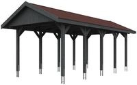 Skan Holz Wallgau - Satteldach Einzelcarport Breite 380 cm Gr. 2 - 380 x 750 cm