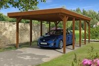 Skan Holz Friesland Einzelcarport - Breite 397 cm Nadelholz-Gr. 2 - 397 x 708...