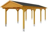 Skan Holz Fichtelberg - Satteldach Einzelcarport Breite 317 cm Gr. 2 - 317 x 808 cm