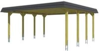 Skan Holz Spreewald - Walmdach Doppelcarport Breite 585 cm Gr. 1 - 585 x 589 cm...
